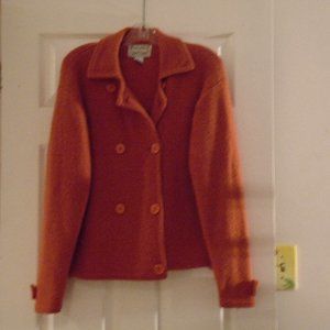 WondraWool by Knitting Needles, 100% wool. Large size orange colour.